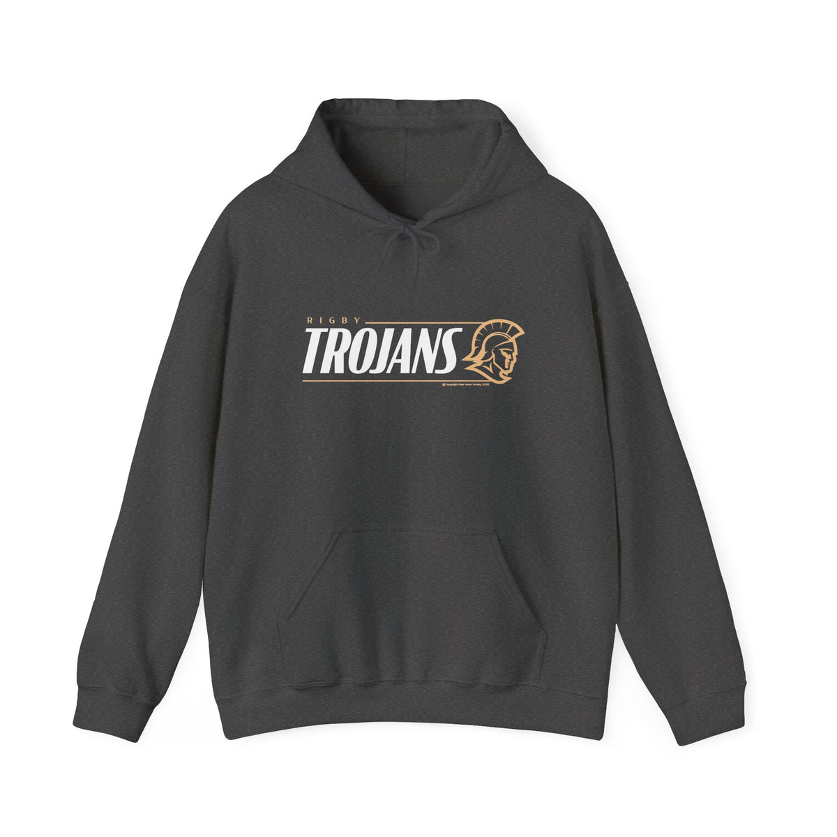 Rigby High School Trojans Hoodie | Minimal Trojan Graphic