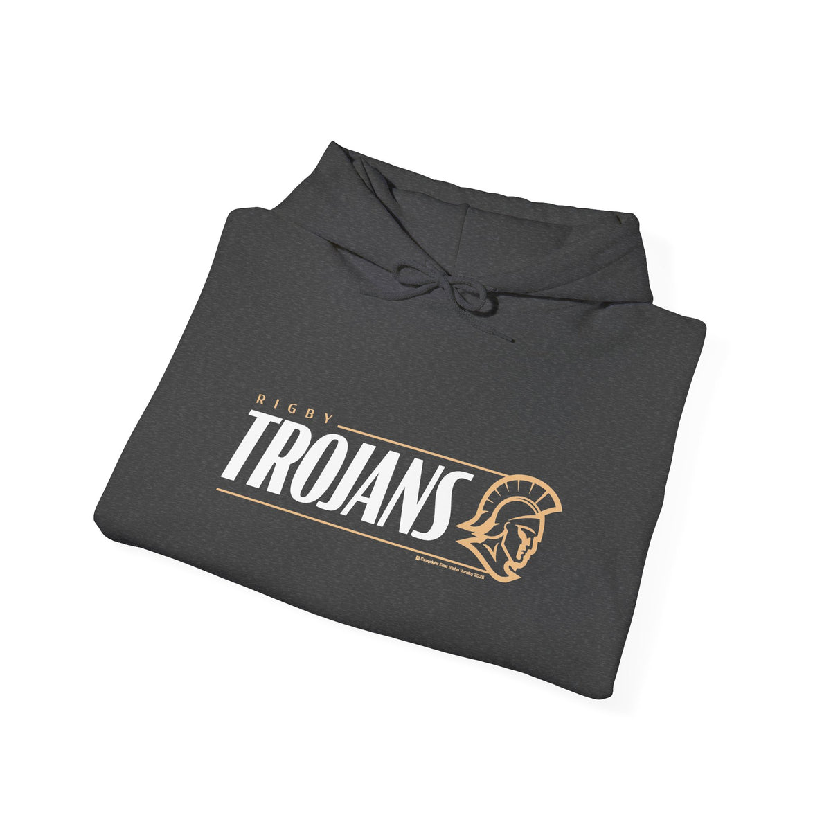 Rigby High School Trojans Hoodie | Minimal Trojan Graphic