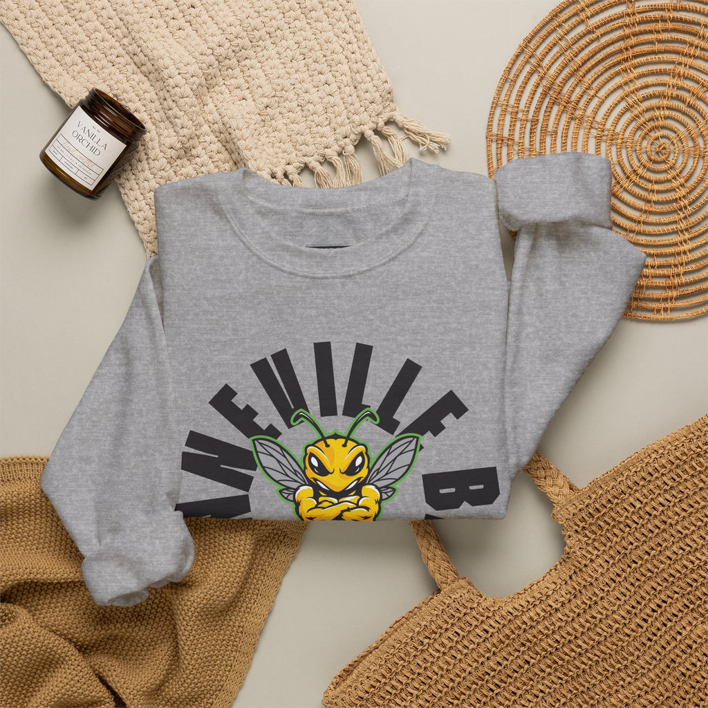Bonneville High School Bees Crewneck Sweatshirt | School Spirit, in neon for theme nights