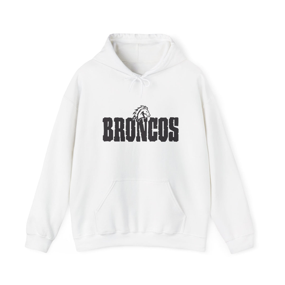 Blackfoot High School Broncos Hoodie | Minimal Graphic