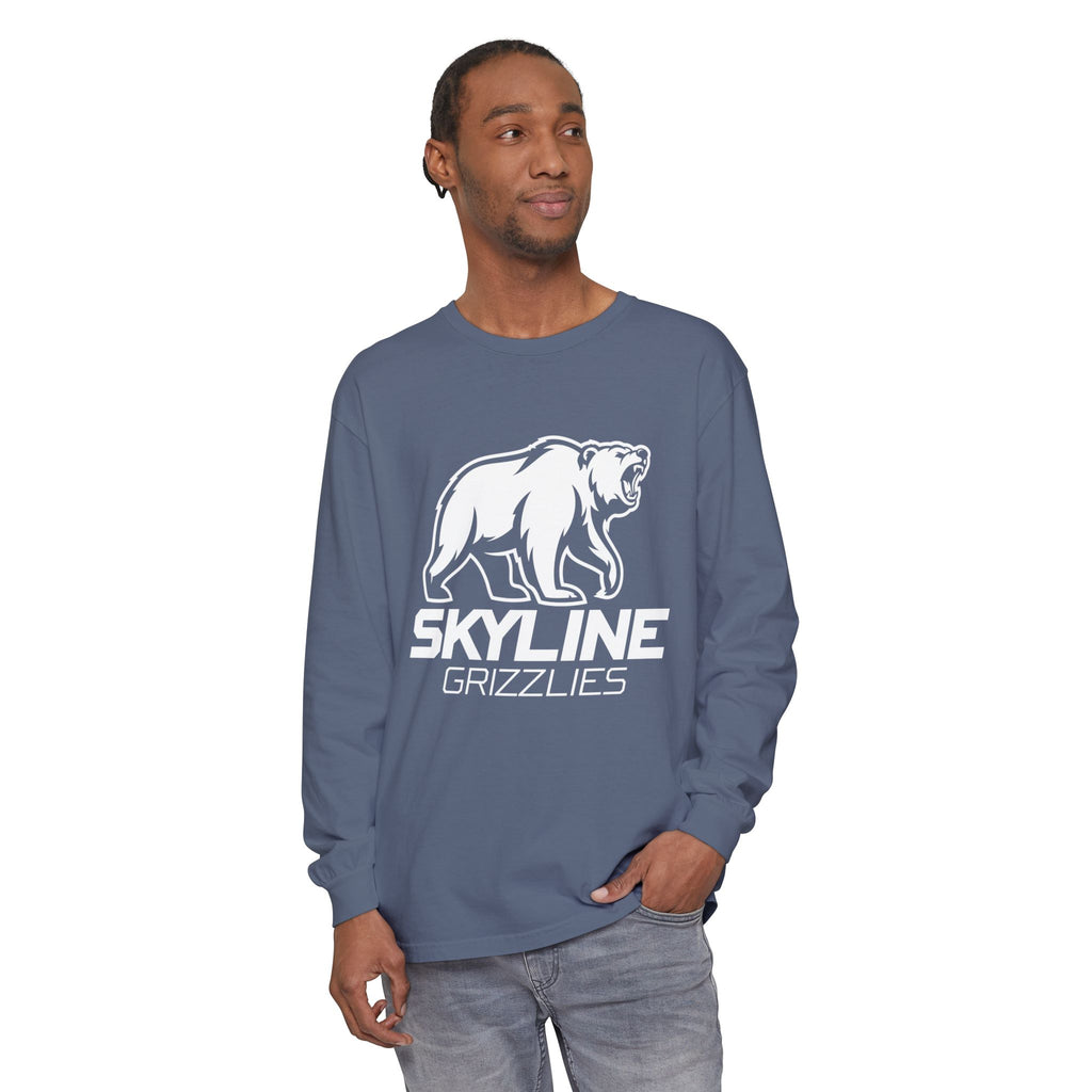 Skyline High School Grizzlies Long Sleeve T-Shirt | big bear graphic