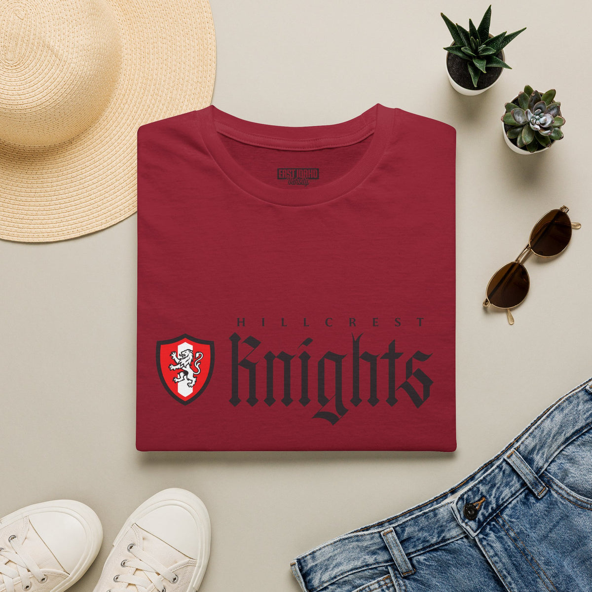 Hillcrest High School Knights T-Shirt | shield graphic
