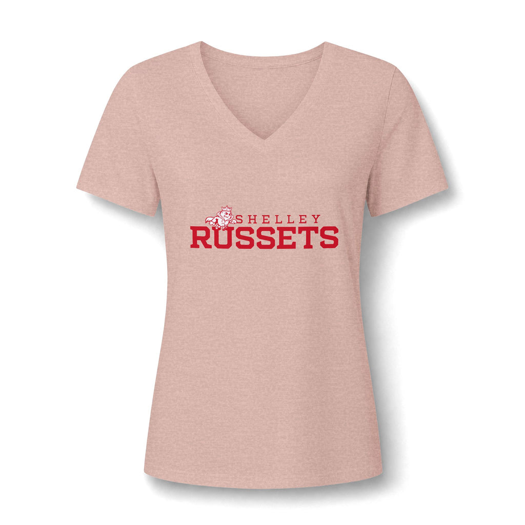 Shelley High School Russets | Logo V-Neck Tee
