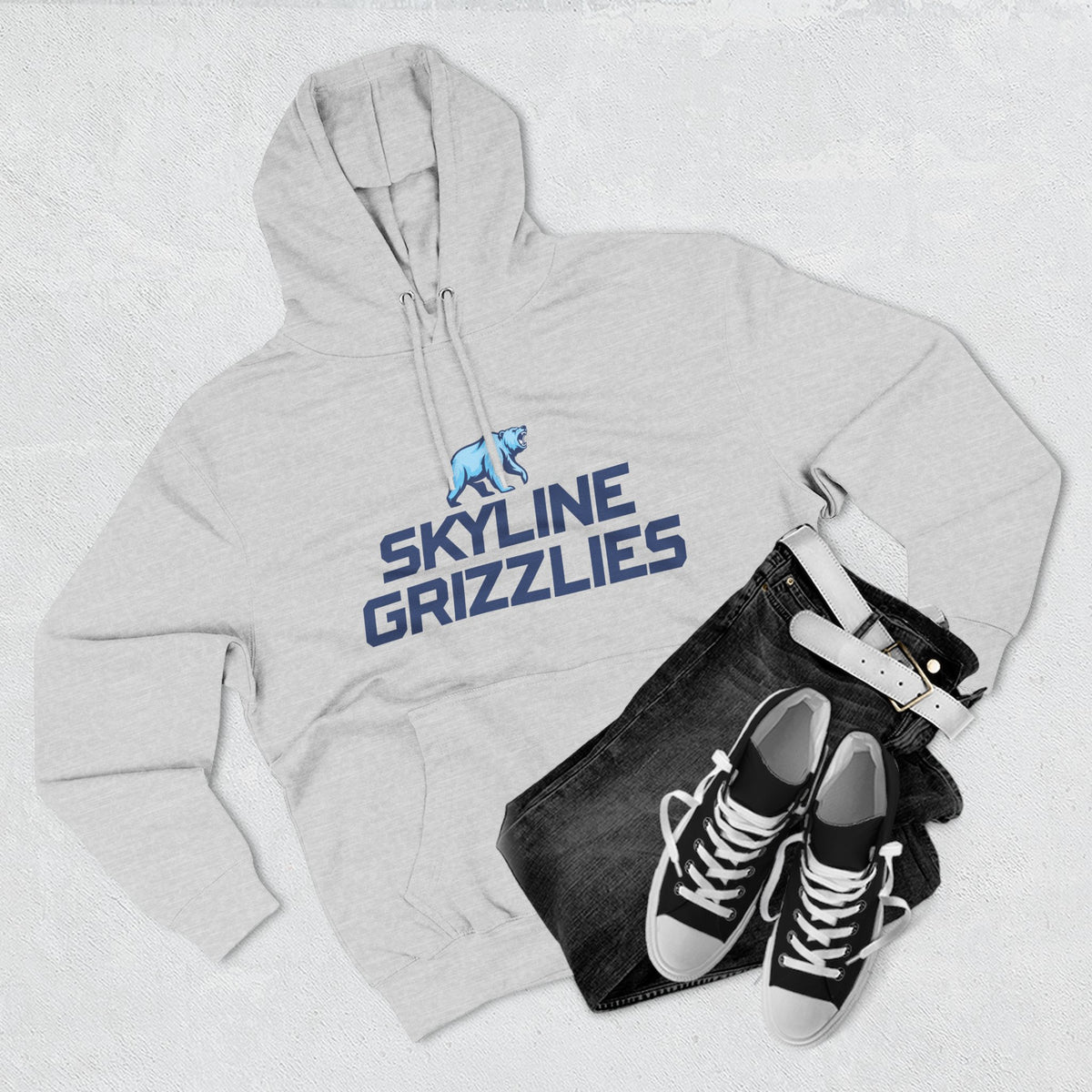Skyline High School Grizzlies Logo Hoodie
