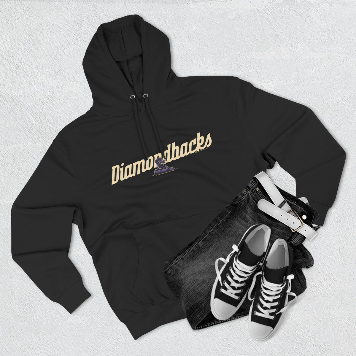 Century High School Diamondbacks | Text and Snake Hoodie