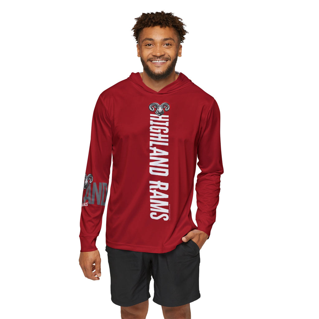 HighlandHigh School Rams All-over-print hoodie | red warmup