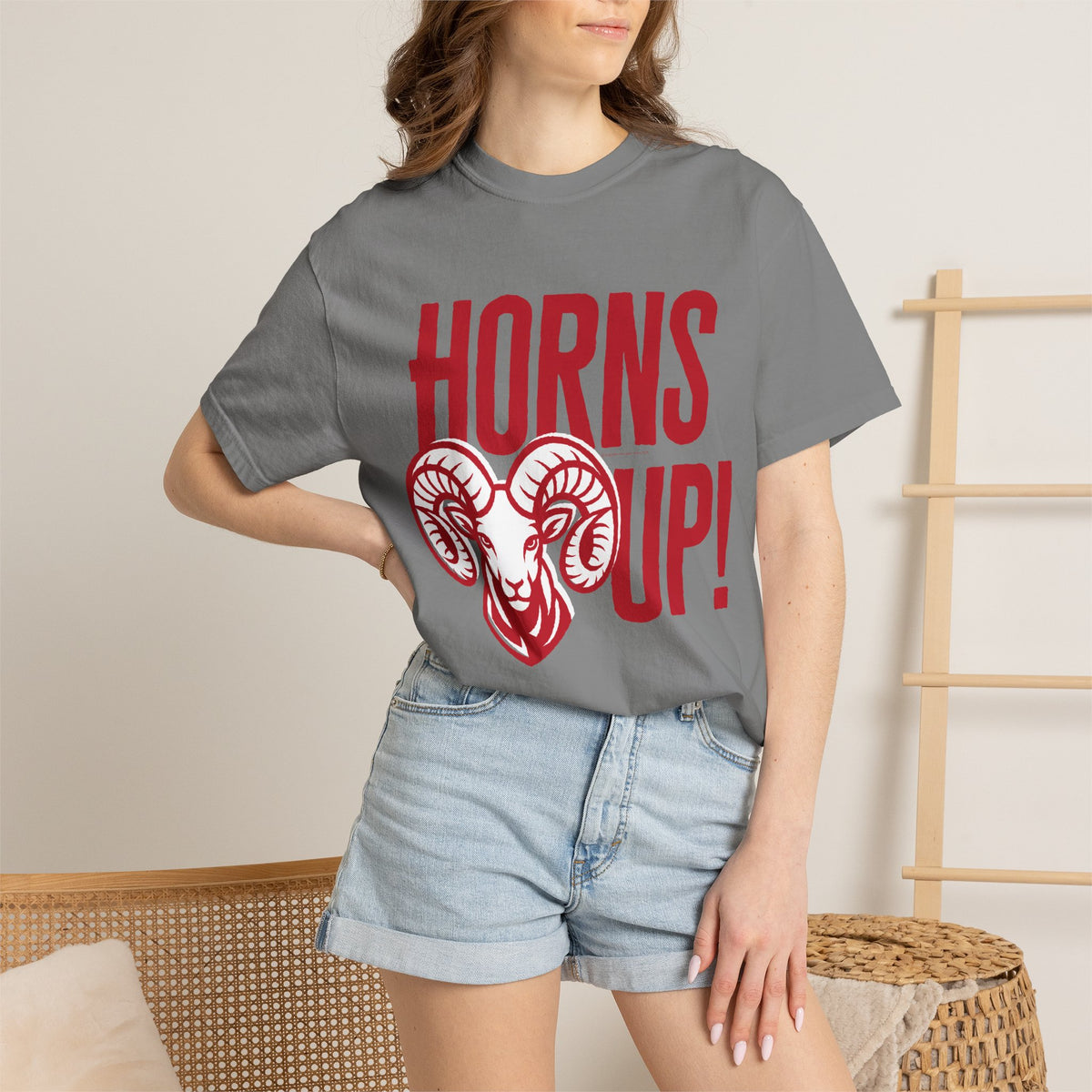 Highland High School Rams T-Shirt | Horns Up tee