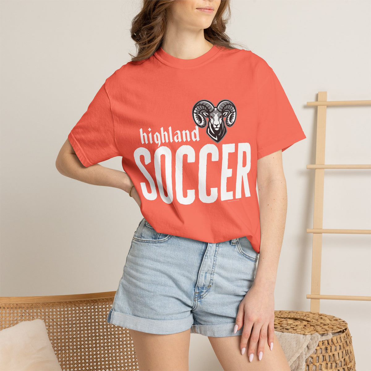 Highland High School Rams T-Shirt | soccer tee