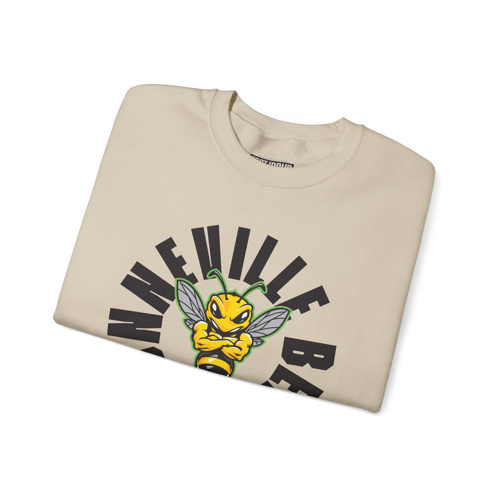 Bonneville High School Bees Crewneck Sweatshirt | School Spirit, in neon for theme nights