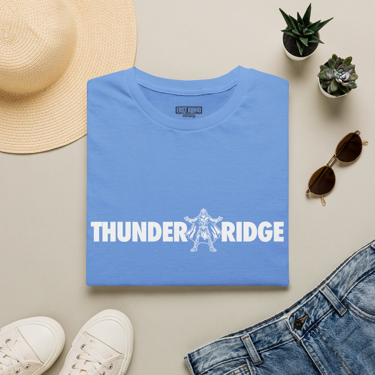 Thunder Ridge High School Titans T-Shirt | all white graphic