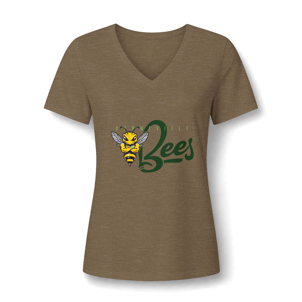 Bonneville High School Bees | Logo V-Neck Tee