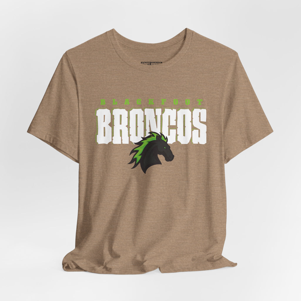 Blackfoot High School Broncos Tee | Big Word Shirt