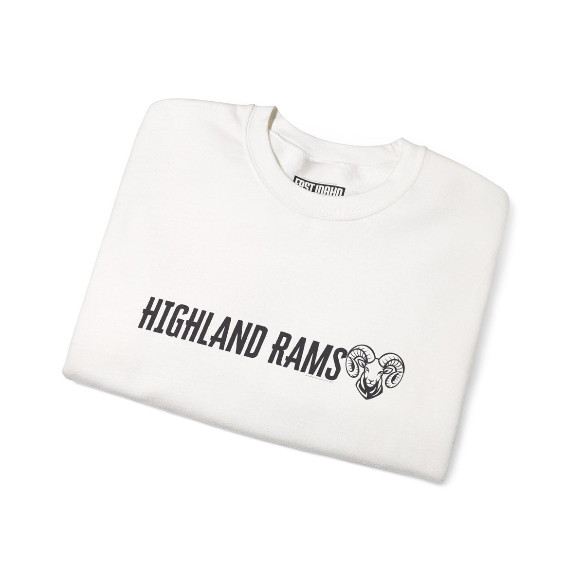Highland High School Rams | Crewneck Sweatshirt | available in neons for theme nights