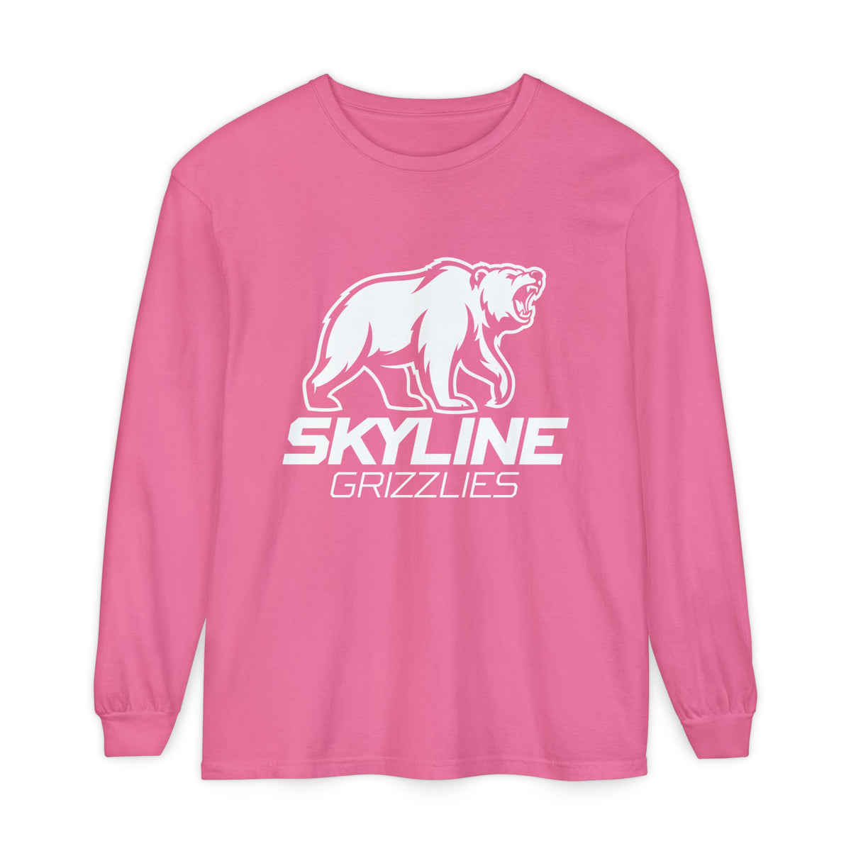 Skyline High School Grizzlies Long Sleeve T-Shirt | big bear graphic