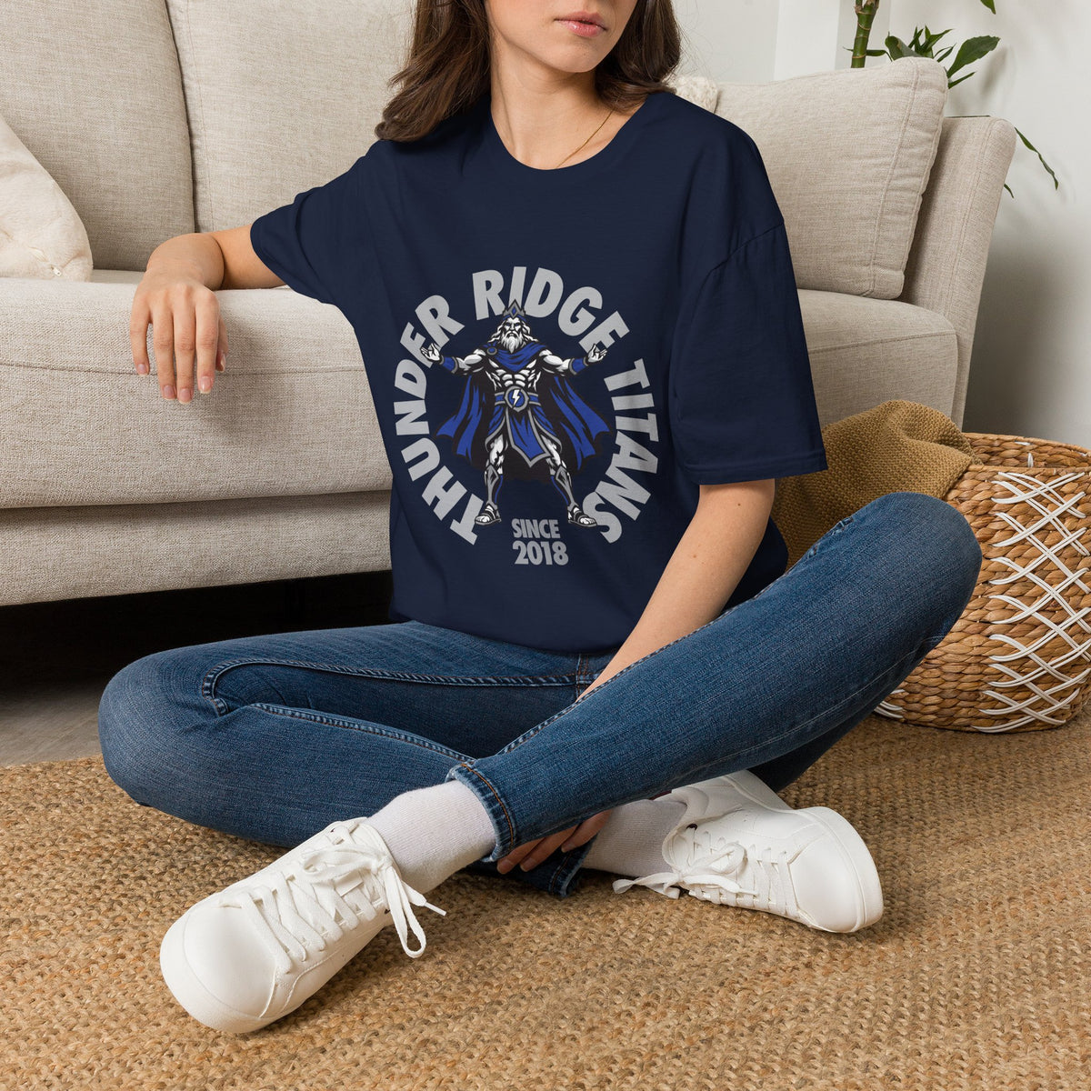Thunder Ridge High School Titans T-Shirt | circular graphic