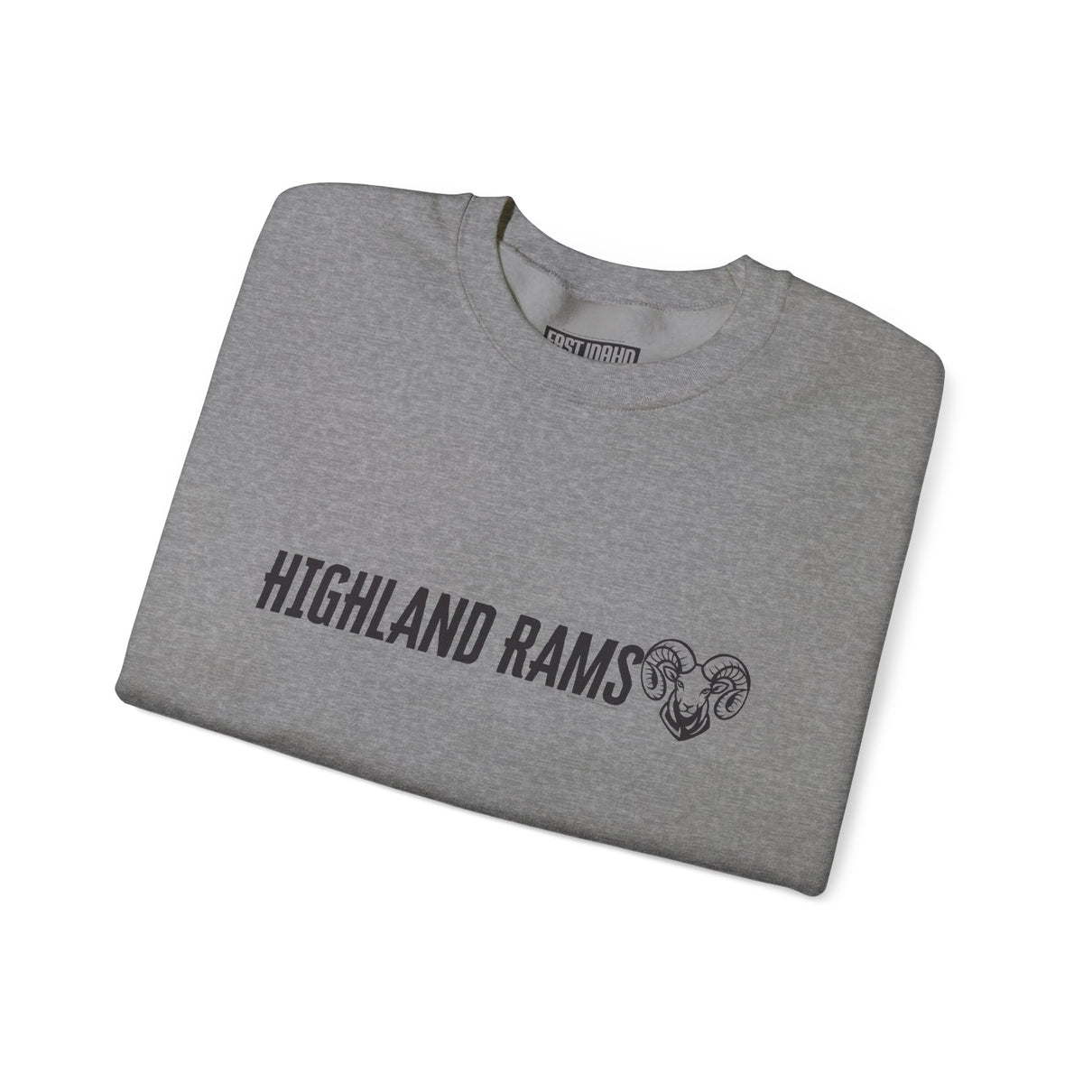 Highland High School Rams | Crewneck Sweatshirt | available in neons for theme nights