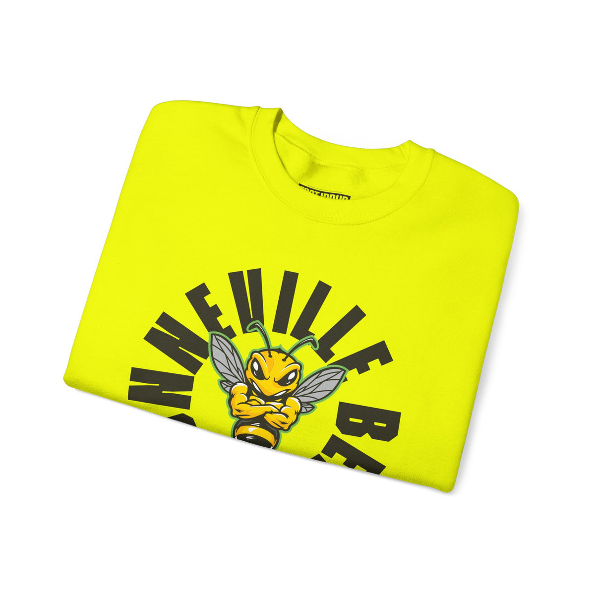 Bonneville High School Bees Crewneck Sweatshirt | School Spirit, in neon for theme nights