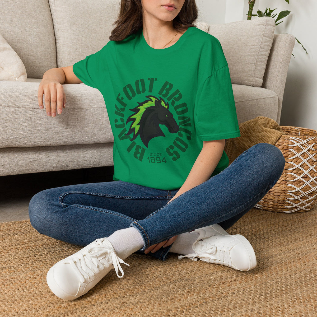 Blackfoot High School Broncos T-Shirt | Mascot Athletic Tee