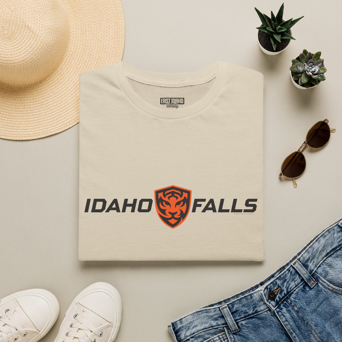 Idaho Falls High School Tigers T-Shirt | shield graphic