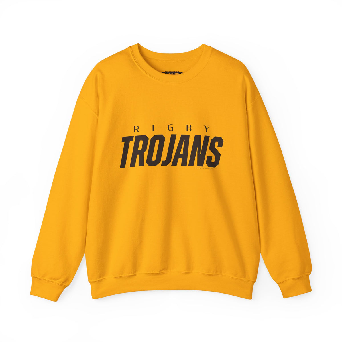 Rigby Trojans Crewneck Sweatshirt | School Spirit, in neon for theme nights