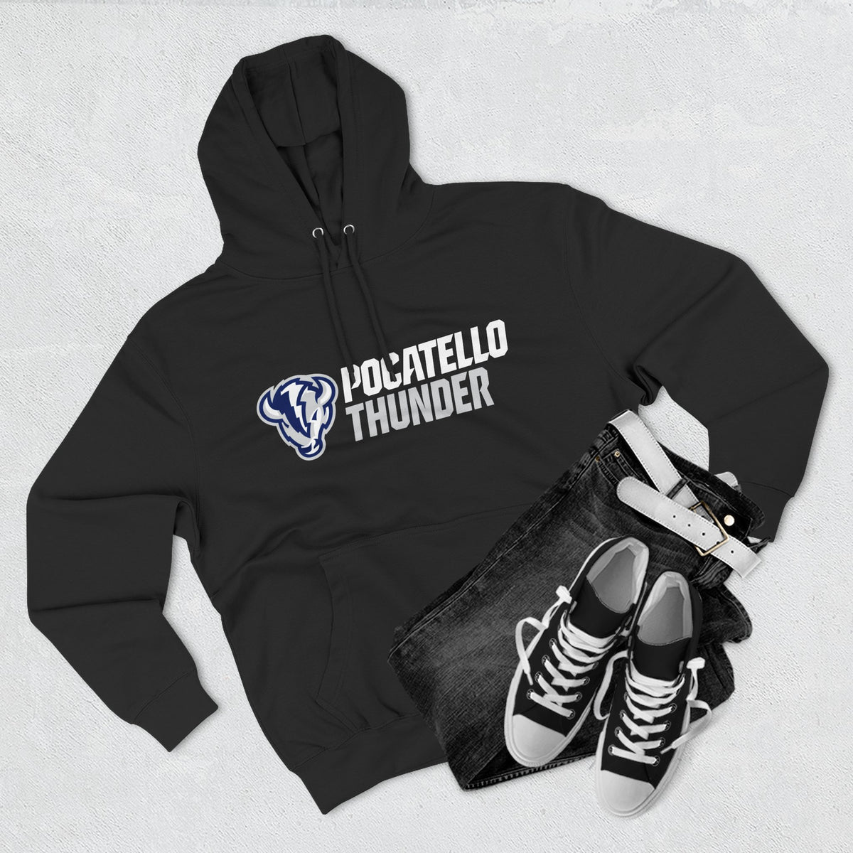 Pocatello High School Thunder Logo Hoodie