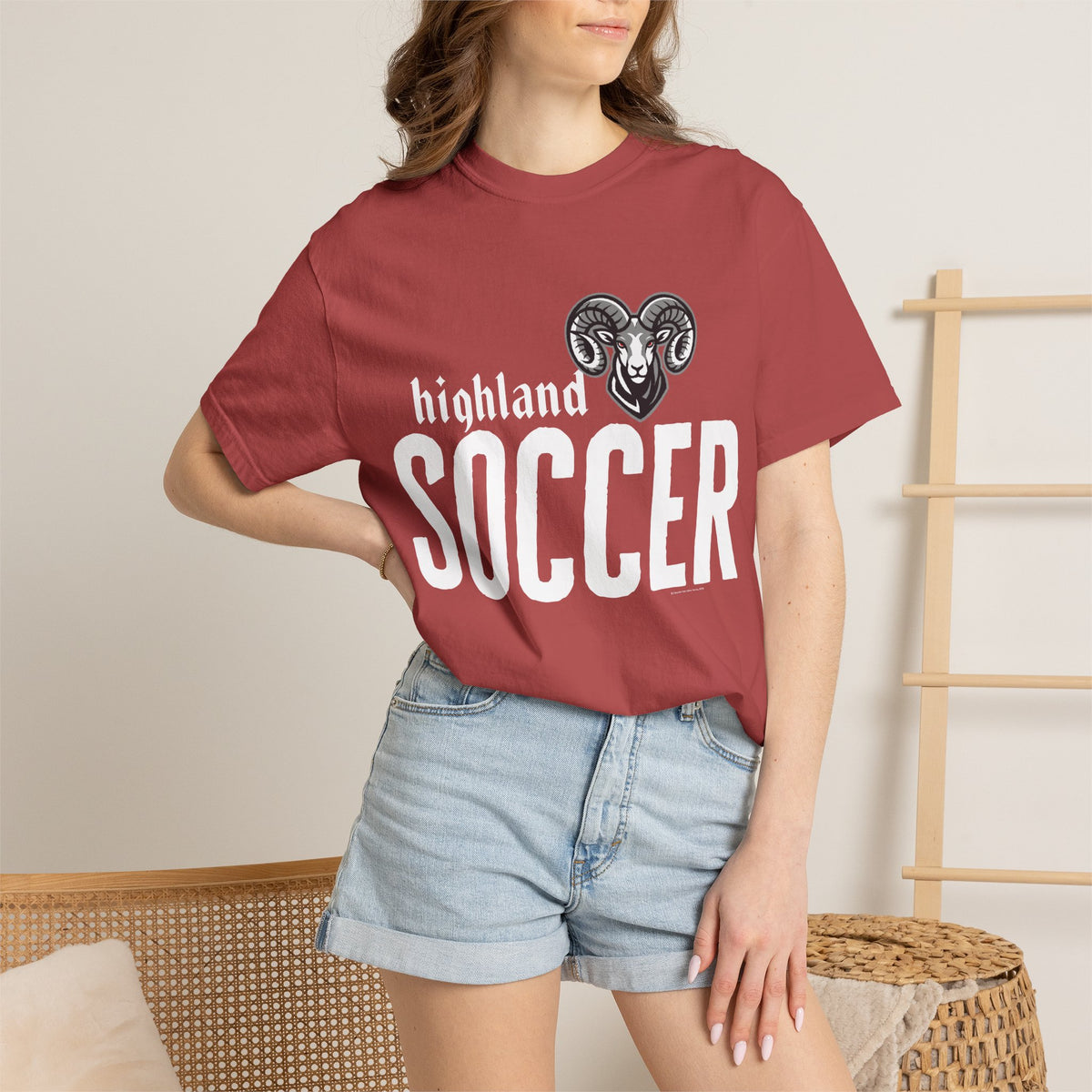 Highland High School Rams T-Shirt | soccer tee
