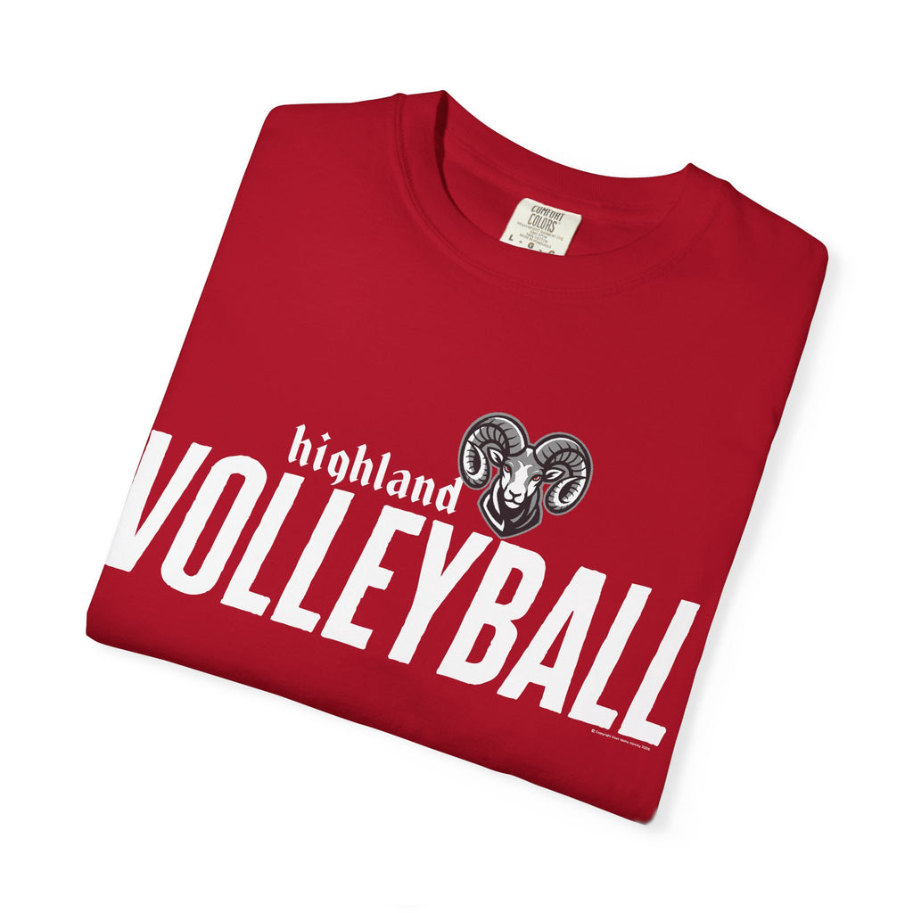 Highland High School Rams T-Shirt | volleyball tee