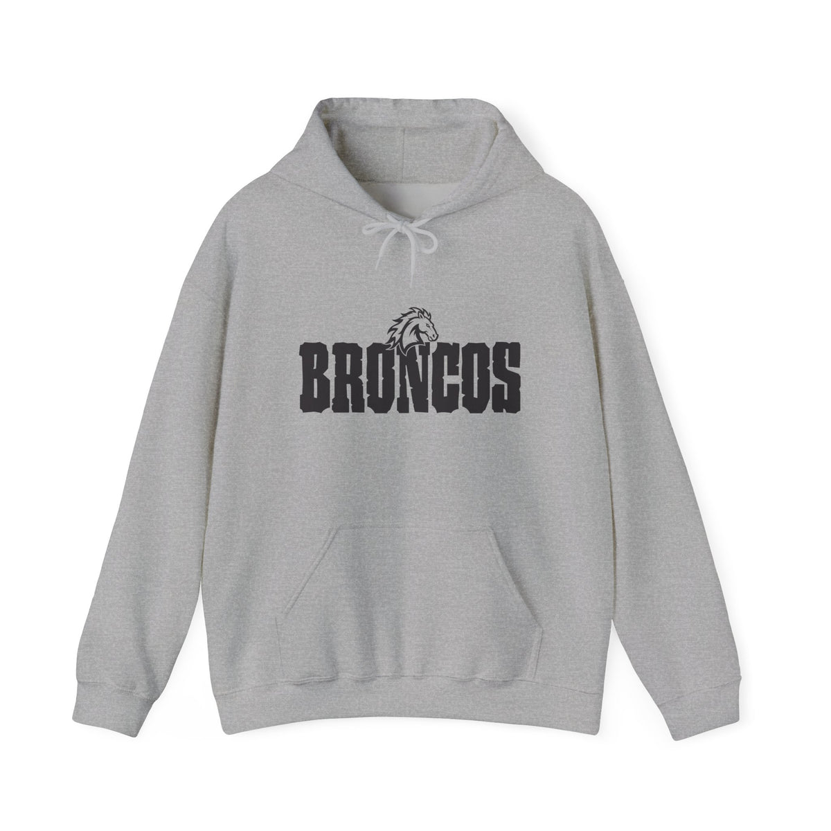 Blackfoot High School Broncos Hoodie | Minimal Graphic