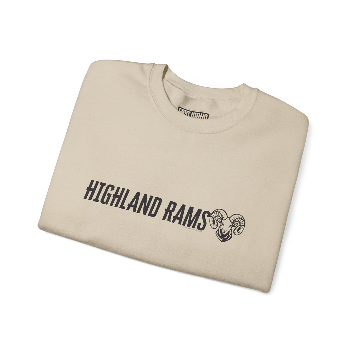 Highland High School Rams | Crewneck Sweatshirt | available in neons for theme nights
