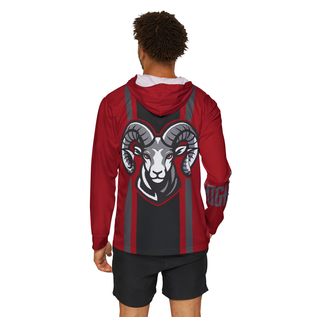 HighlandHigh School Rams All-over-print hoodie | red warmup