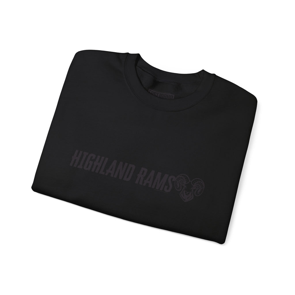 Highland High School Rams | Crewneck Sweatshirt | available in neons for theme nights