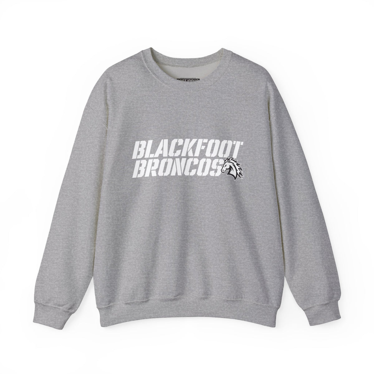 Blackfoot High School Broncos Crewneck Sweatshirt | School Spirit, in neon for theme nights