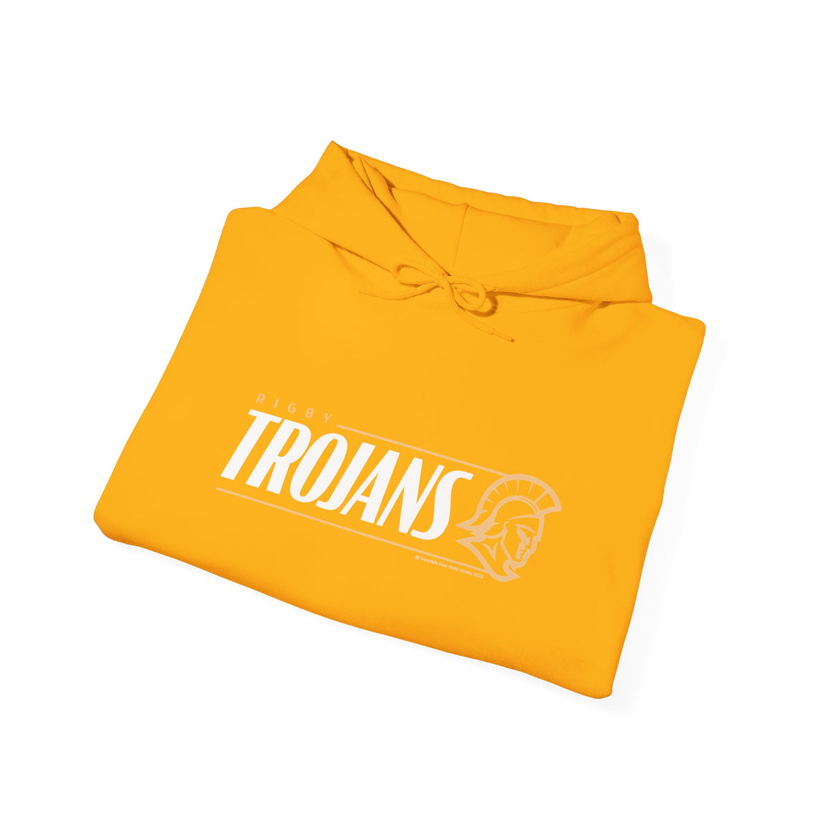 Rigby High School Trojans Hoodie | Minimal Trojan Graphic
