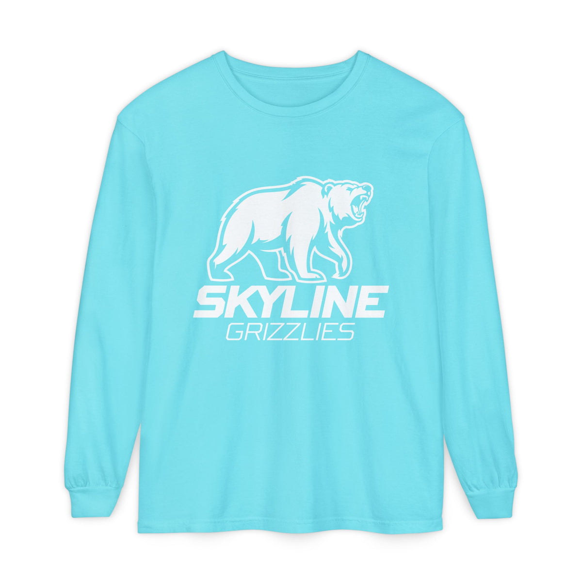 Skyline High School Grizzlies Long Sleeve T-Shirt | big bear graphic