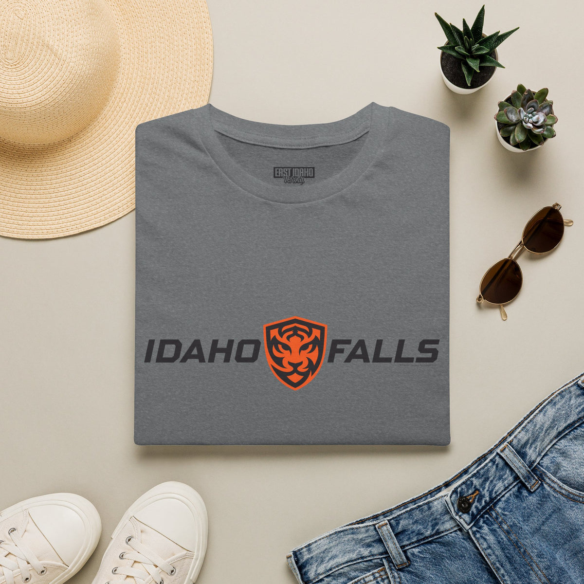 Idaho Falls High School Tigers T-Shirt | shield graphic
