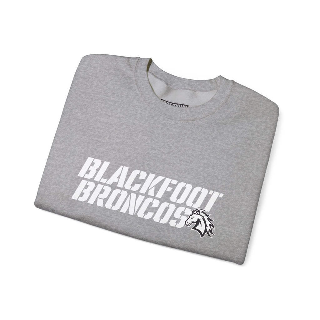 Blackfoot High School Broncos Crewneck Sweatshirt | School Spirit, in neon for theme nights