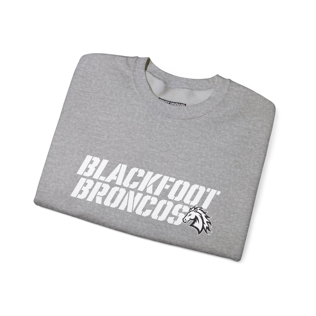 Blackfoot High School Broncos Crewneck Sweatshirt | School Spirit, in neon for theme nights