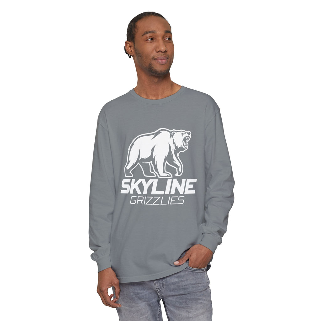 Skyline High School Grizzlies Long Sleeve T-Shirt | big bear graphic