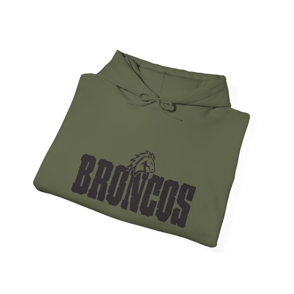 Blackfoot High School Broncos Hoodie | Minimal Graphic