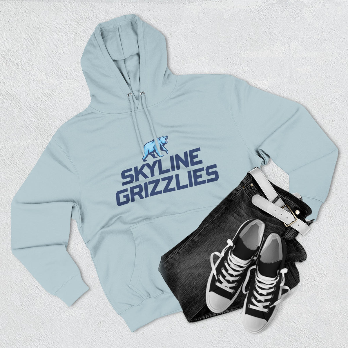 Skyline High School Grizzlies Logo Hoodie