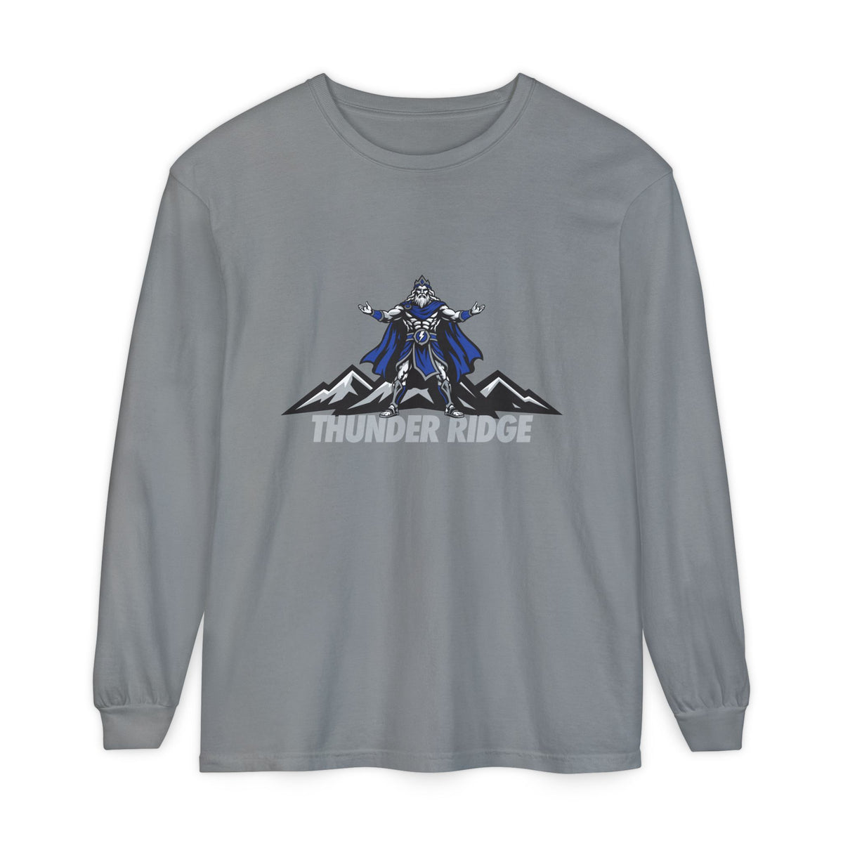 Thunder Ridge High School Titans Long Sleeve T-Shirt | Titan and mountain graphic