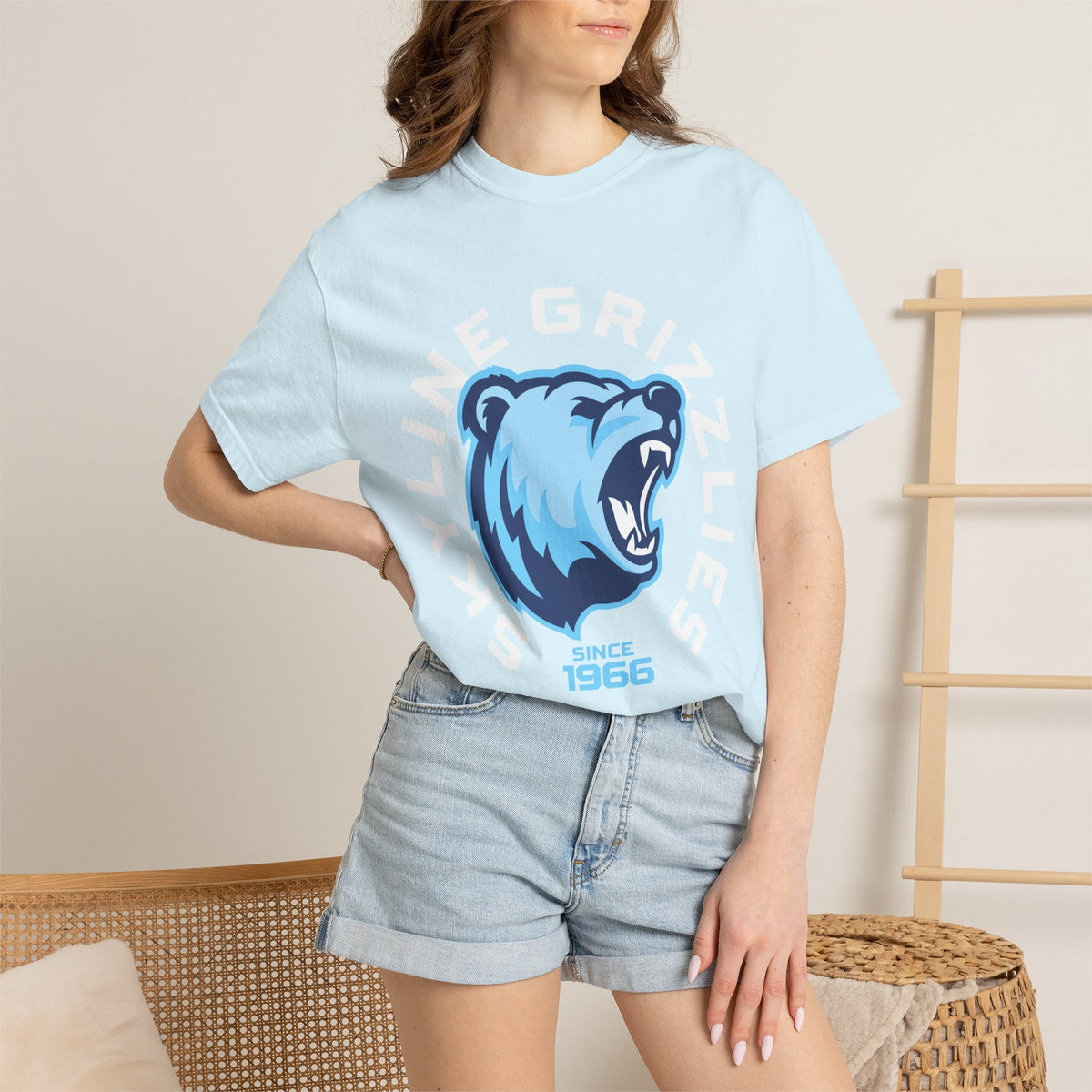 Skyline High School Grizzlies T-Shirt | circle tee