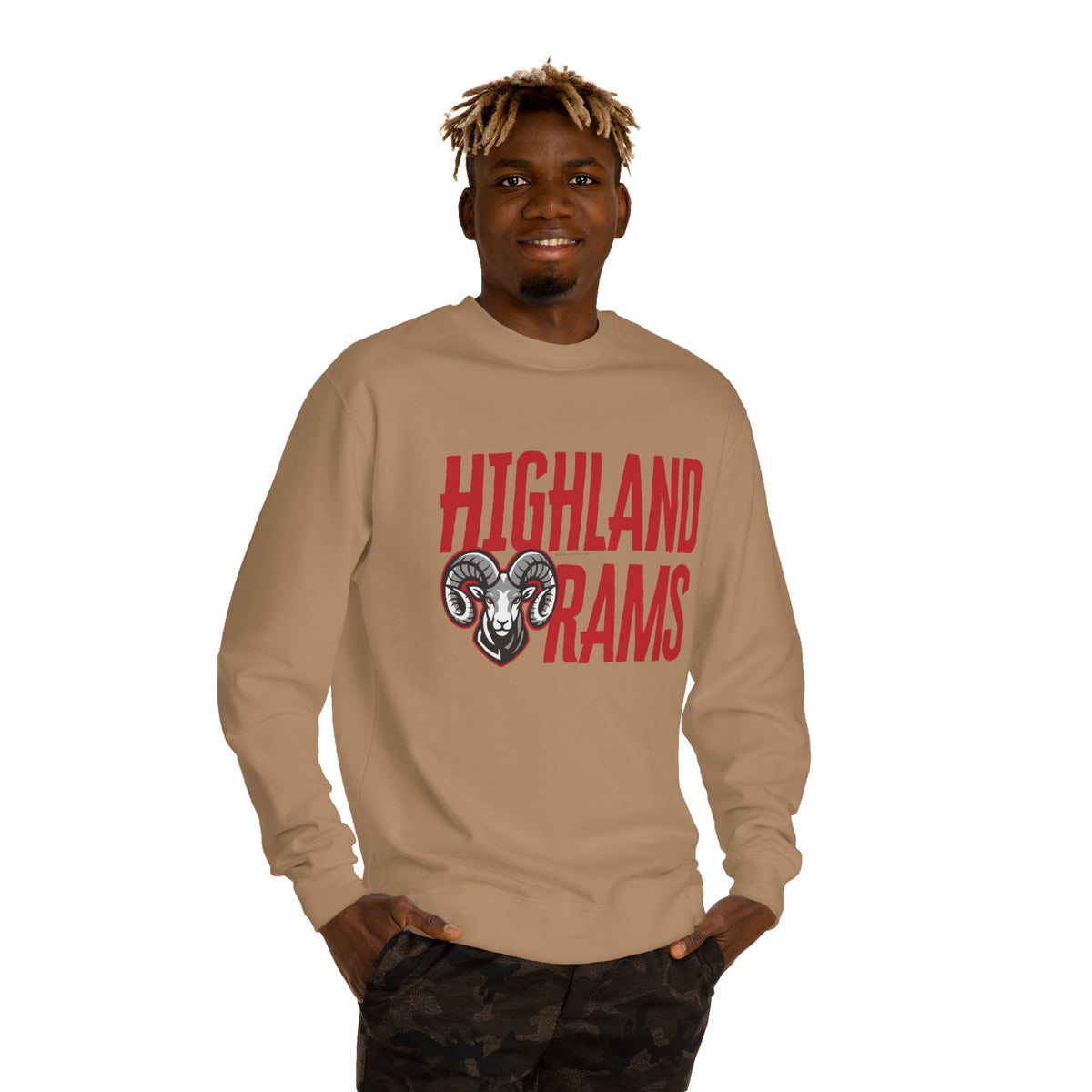 Highland High School Rams | Crew Neck Sweatshirt