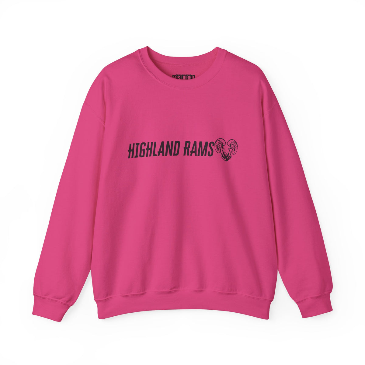 Highland High School Rams | Crewneck Sweatshirt | available in neons for theme nights