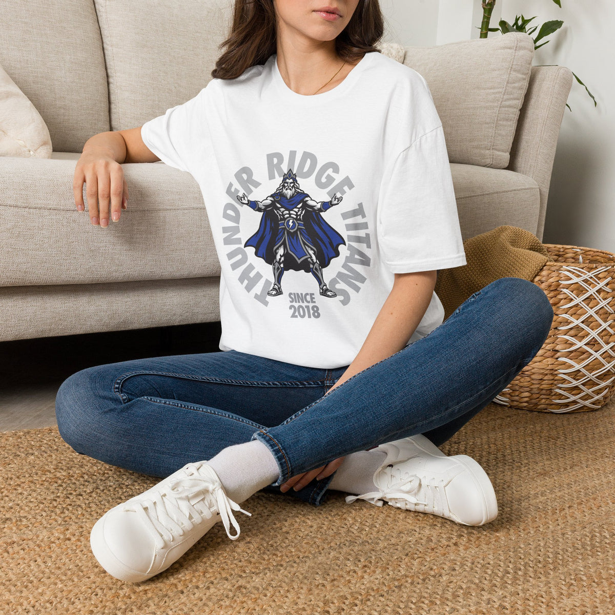 Thunder Ridge High School Titans T-Shirt | circular graphic