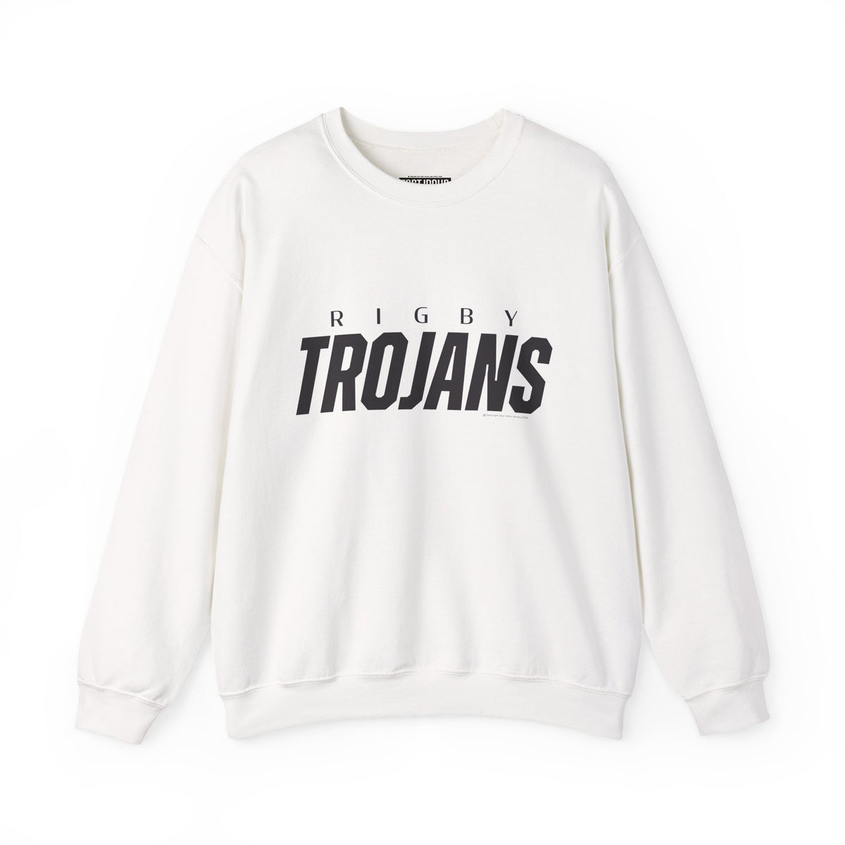 Rigby Trojans Crewneck Sweatshirt | School Spirit, in neon for theme nights